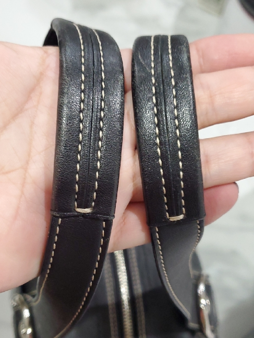 😍RARE VINTAGE Coach Mia Soho Y2K Black Leather Shoulder/Handbag 🖤 - Picture 10 of 16